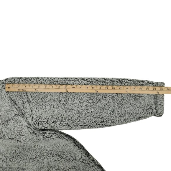 Boxer Craft Quarter Zip Fleece Pullover Adult XL Fluffy Two Tone Gray Black - Picture 5 of 16